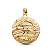 Pisces Zodiac Oversized Medallion Charm
