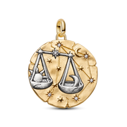 Libra Zodiac Oversized Medallion Charm