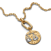 Libra Zodiac Oversized Medallion Charm