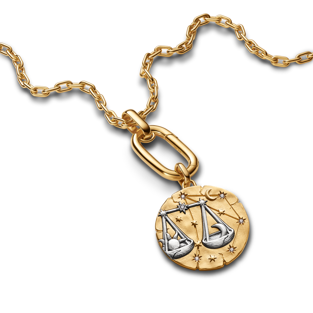 Libra Zodiac Oversized Medallion Charm