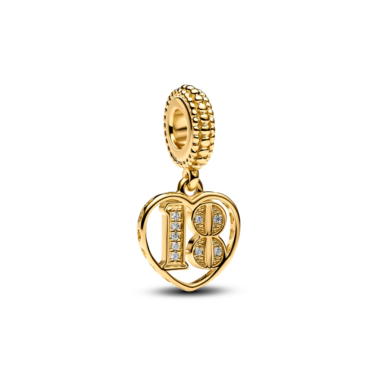 18th Celebration Dangle Charm