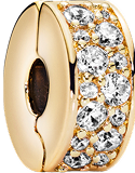 Clear Pavé Clip Charm