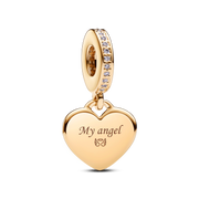 Engravable Heart Tag Dangle Charm