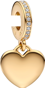 Engravable Heart Tag Dangle Charm