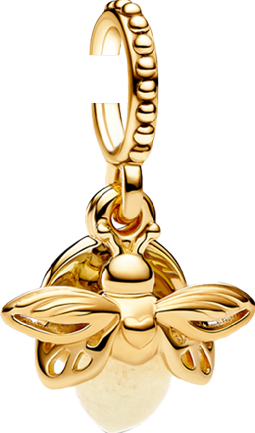 Glow-in-the-dark Firefly Dangle Charm