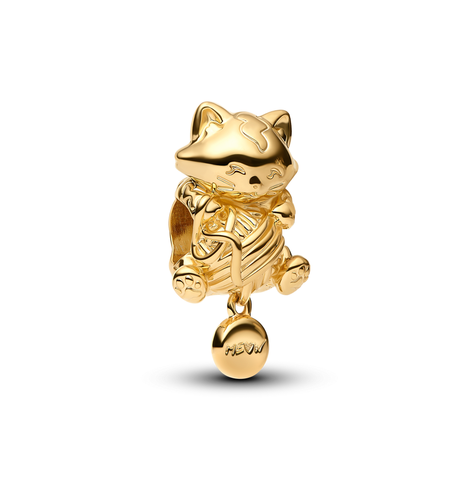 Kitten & Yarn Ball Charm