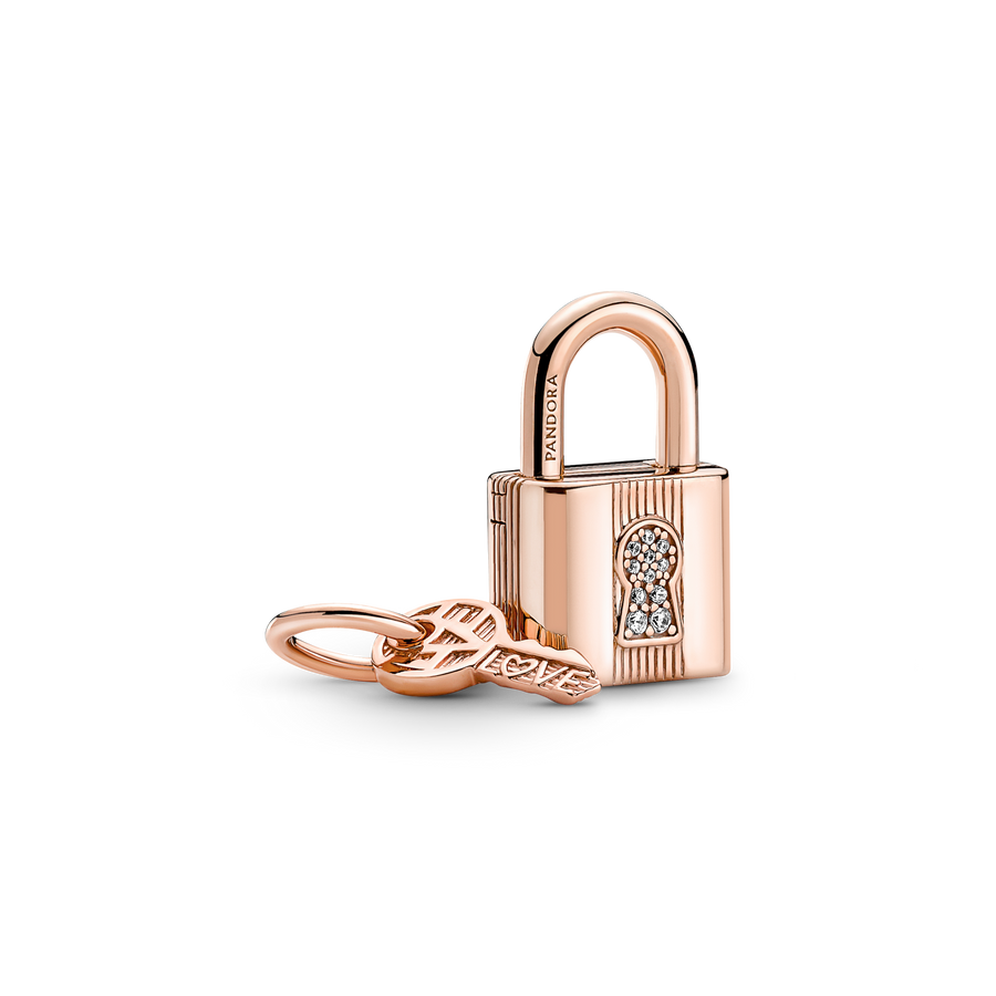 Padlock & Key Dangle Charm
