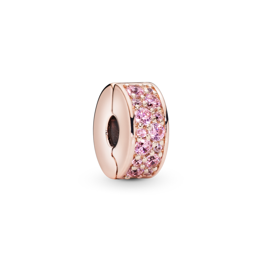Pink Pavé Clip Charm