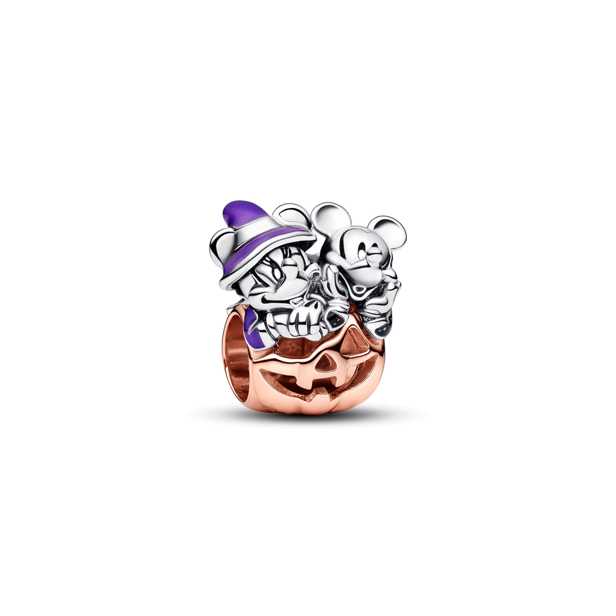 FINAL SALE - Disney Mickey Mouse & Minnie Mouse Halloween Pumpkin Charm