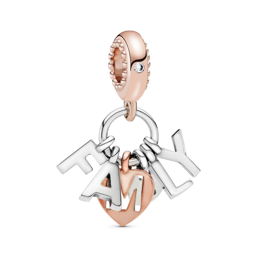 Family Letters Dangle Charm