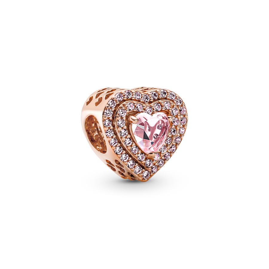 Sparkling Levelled Heart Charm