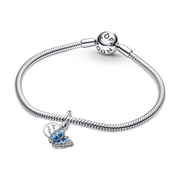 Blue Butterfly & Quote Double Dangle Charm