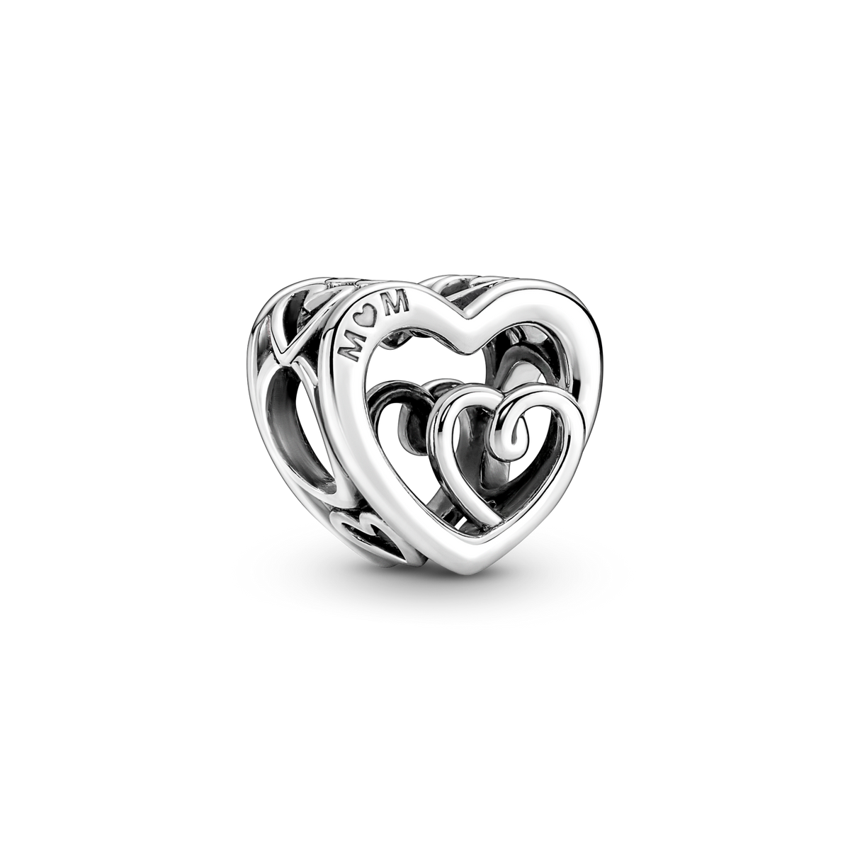 Entwined Infinite Hearts Charm