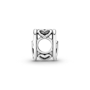 Entwined Infinite Hearts Charm