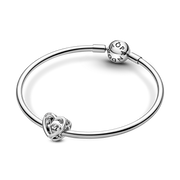 Entwined Infinite Hearts Charm