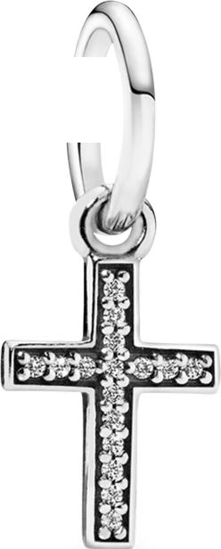 Sparkling Cross Dangle Charm