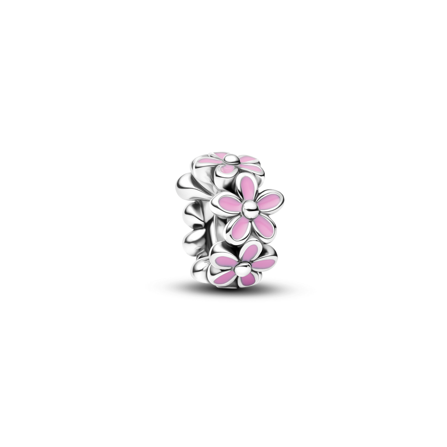 Pink Daisy Spacer Charm