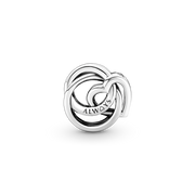 Family Always Encircled Heart Charm