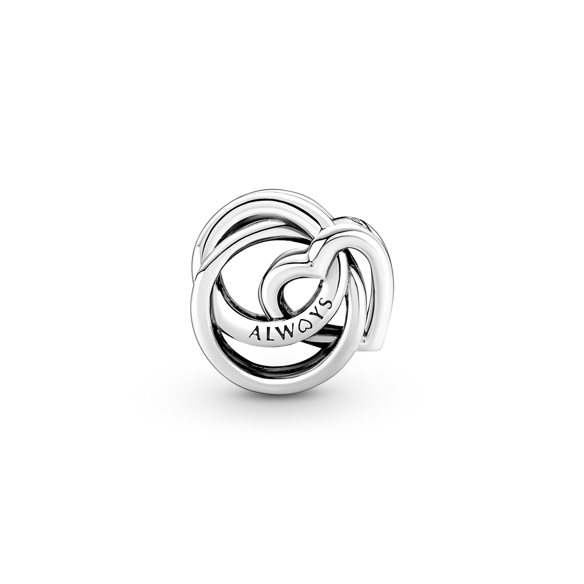 Family Always Encircled Heart Charm