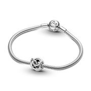 Family Always Encircled Heart Charm