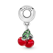 Asymmetrical Cherry Fruit Dangle Charm