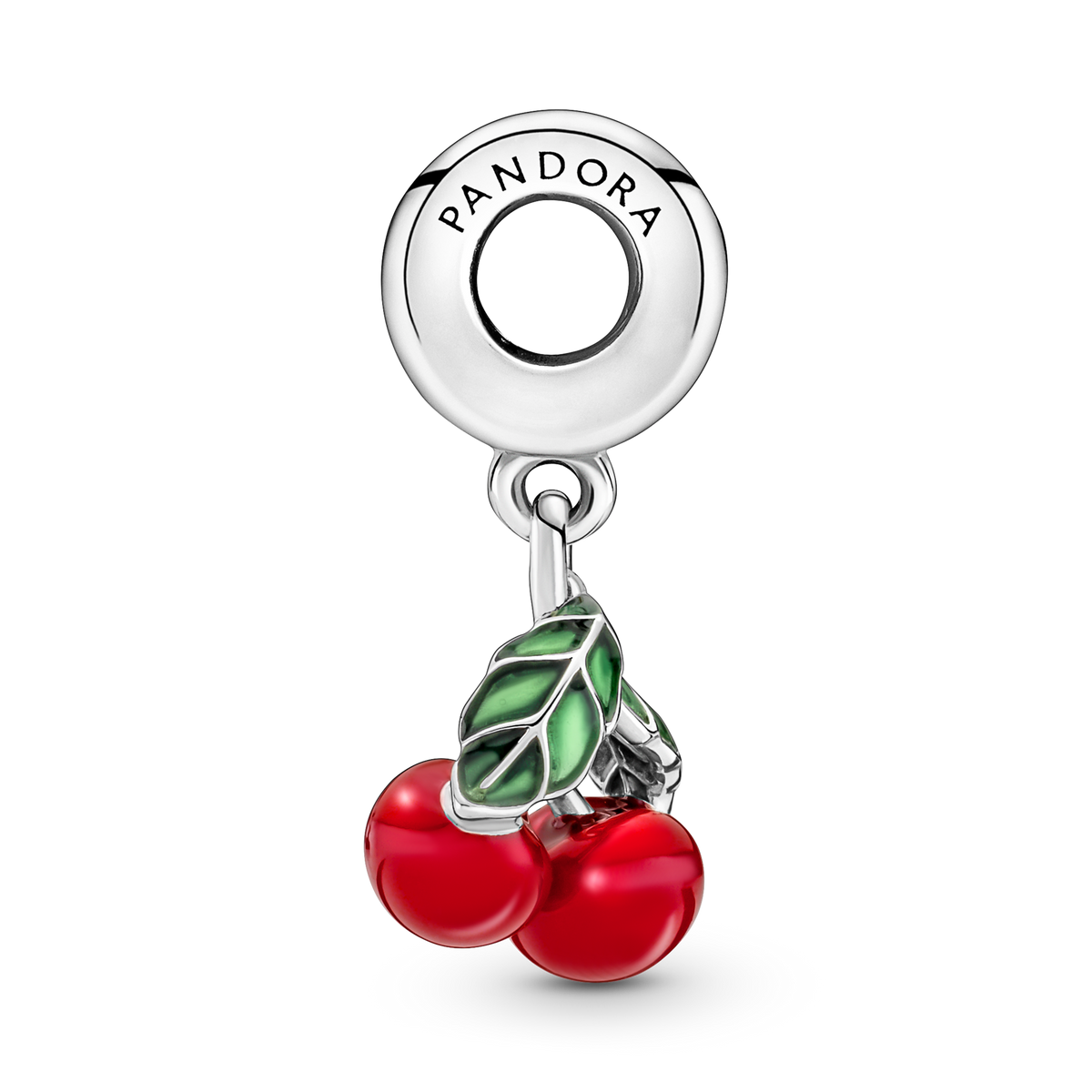 Asymmetrical Cherry Fruit Dangle Charm