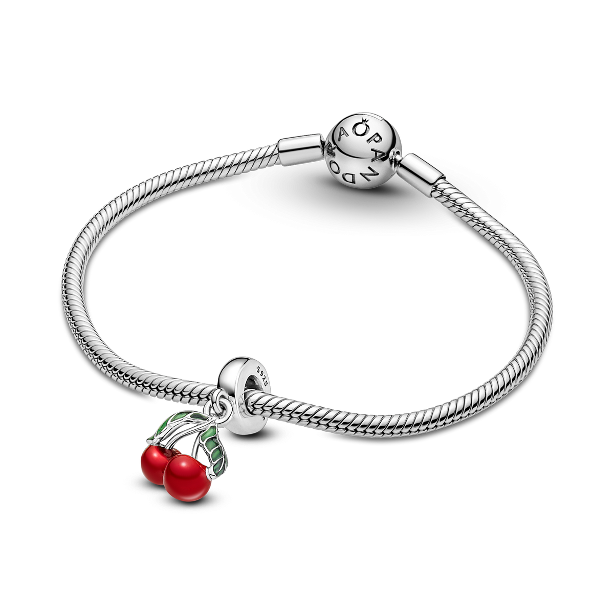 Asymmetrical Cherry Fruit Dangle Charm