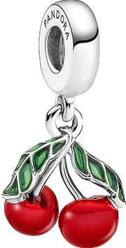 Asymmetrical Cherry Fruit Dangle Charm