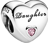 Daughter Heart Charm