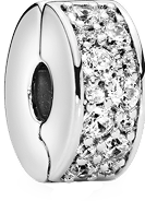 Clear Pavé Clip Charm