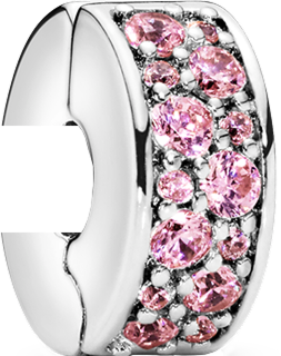 Pink Pavé Clip Charm