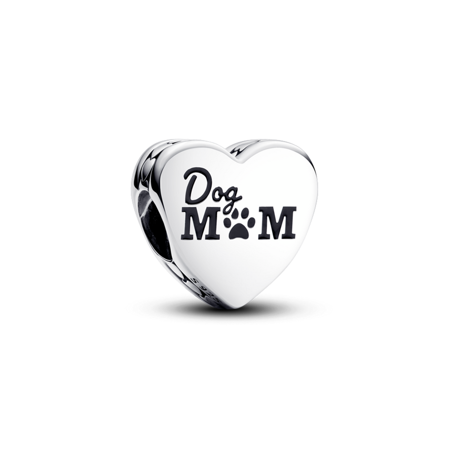 Engravable Dog Mom Heart Charm