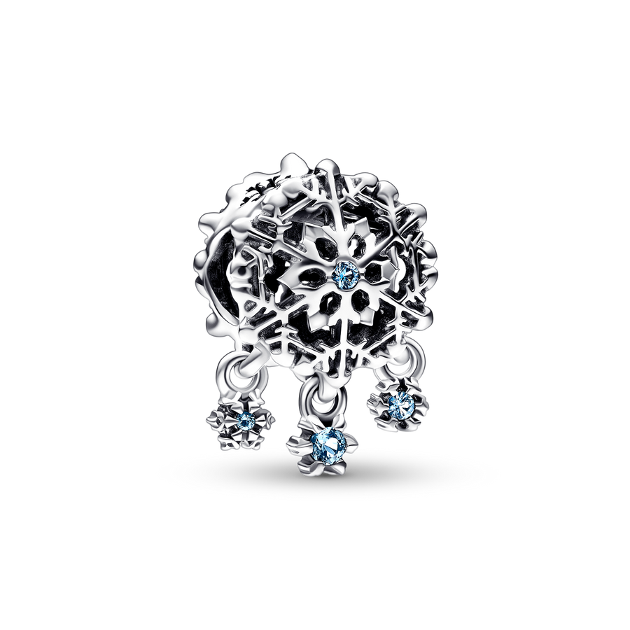 Icy Snowflake Drop Charm