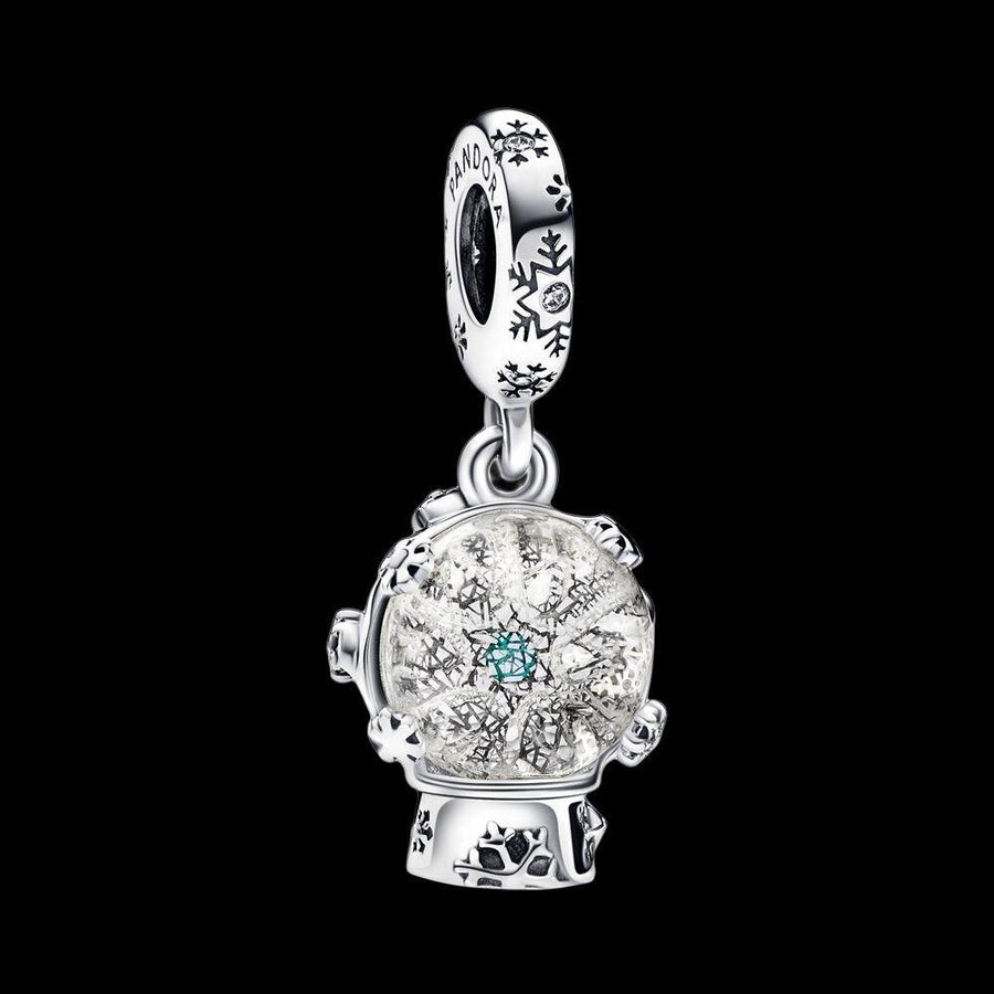 Snowflake Snow Globe Dangle Charm