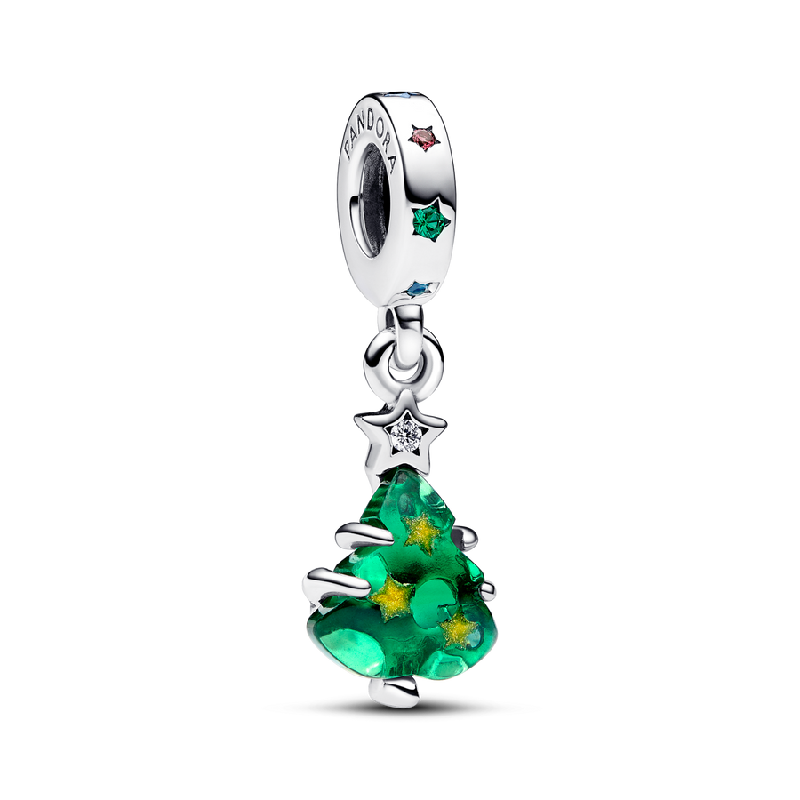 Sparkling Christmas Tree Dangle Charm