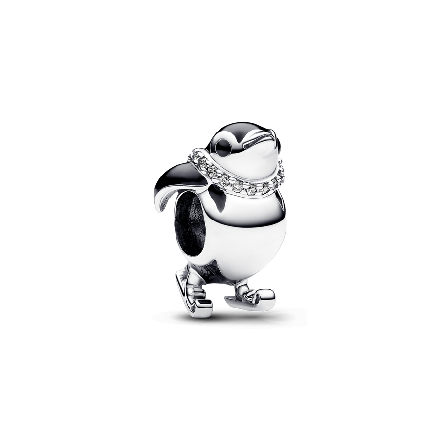 Skiing Penguin Charm