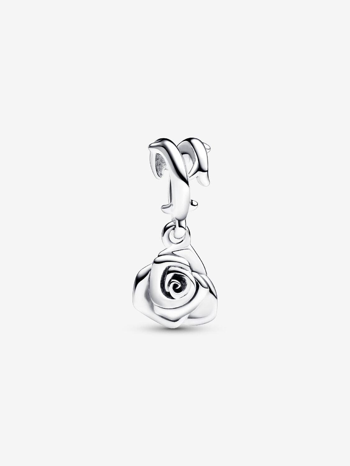 Rose in Bloom Dangle Charm