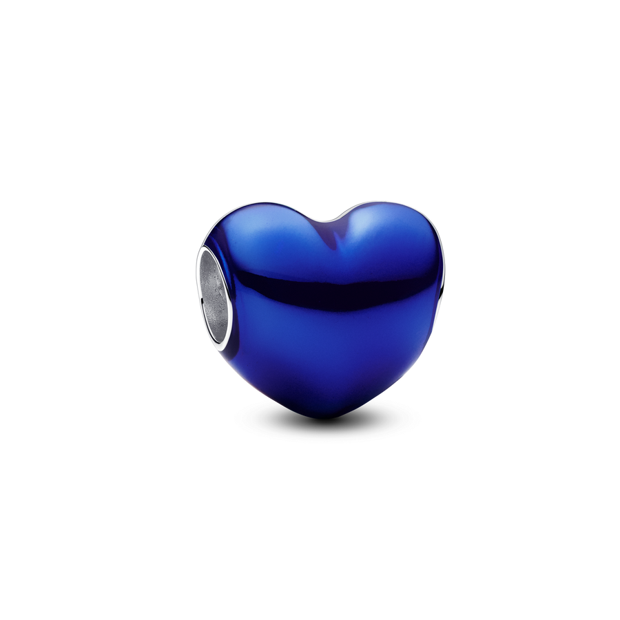 FINAL SALE - Metallic Blue Heart Charm