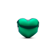 FINAL SALE - Metallic Green Heart Charm