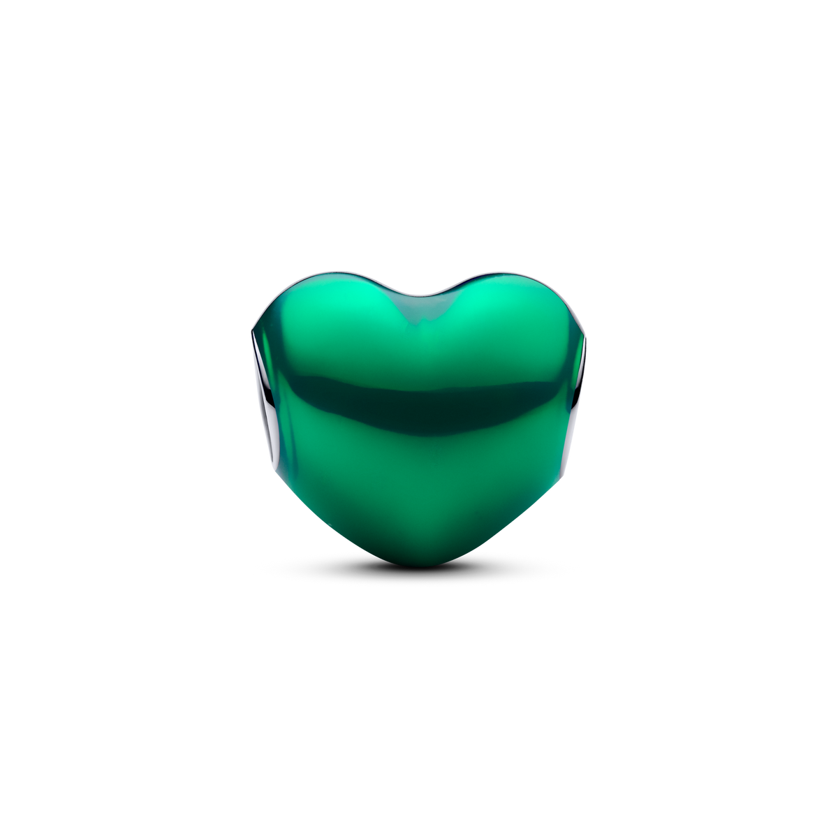 FINAL SALE - Metallic Green Heart Charm