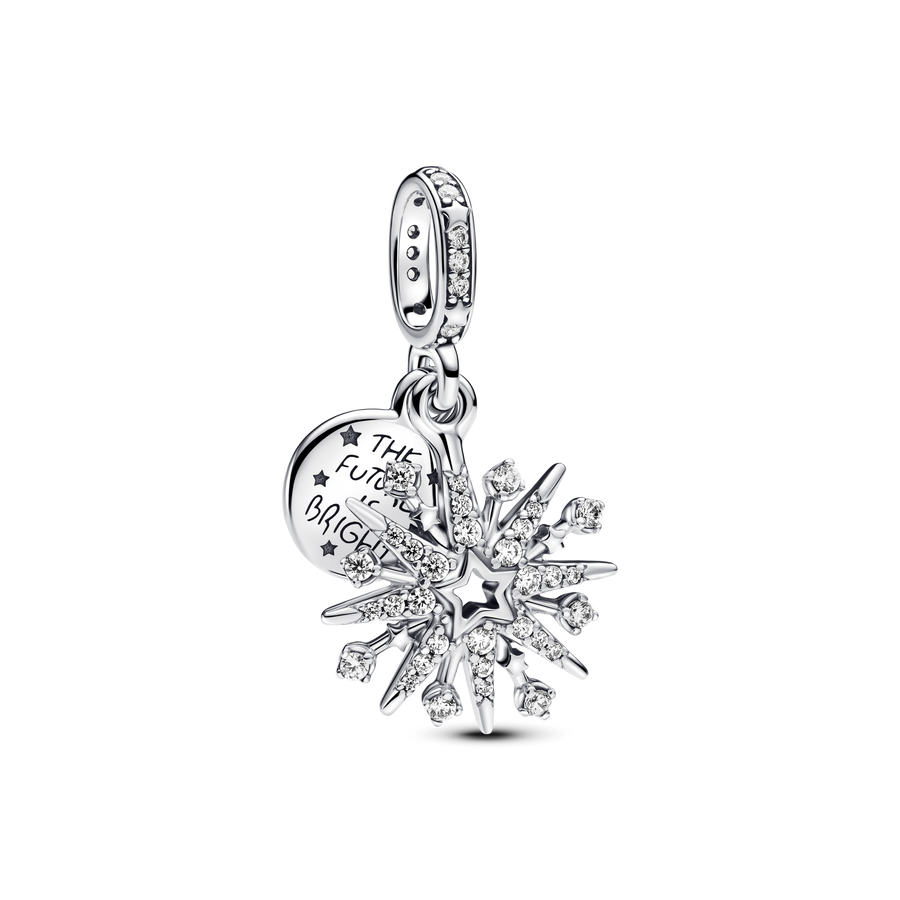 Sparkling Firework Double Dangle Charm
