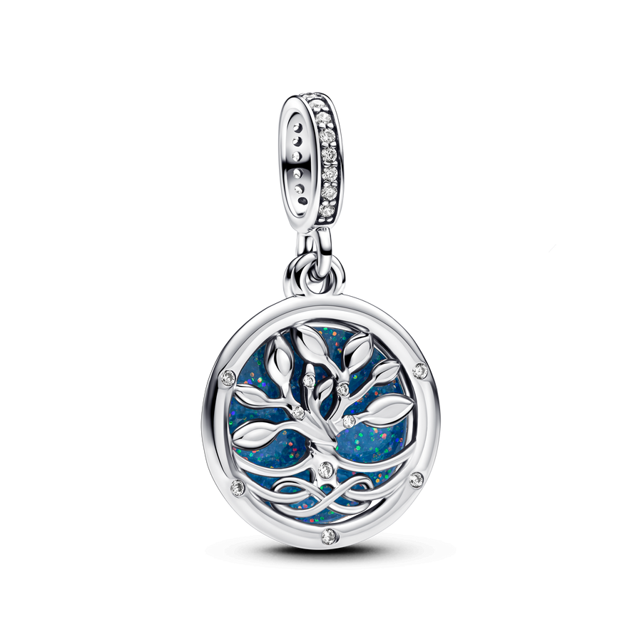 Glow-in-the-dark Infinity Tree Double Dangle Charm