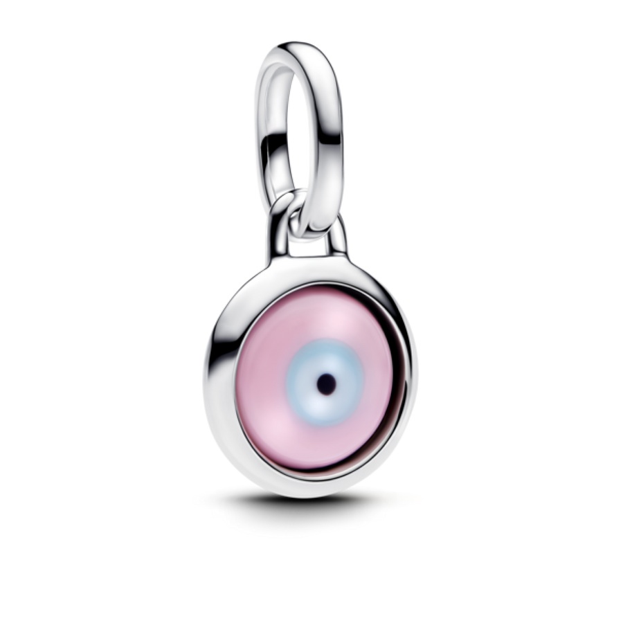 Engravable Evil Eye Murano Glass Mini Dangle Charm
