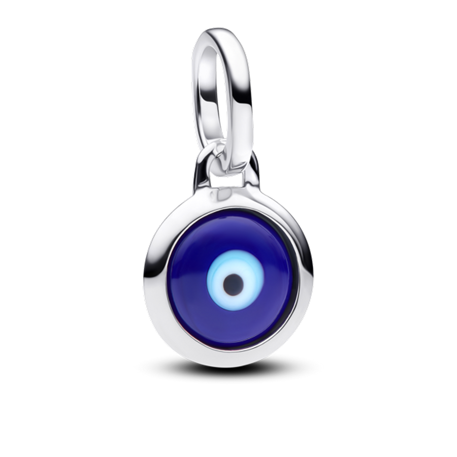 Engravable Evil Eye Murano Glass Mini Dangle Charm
