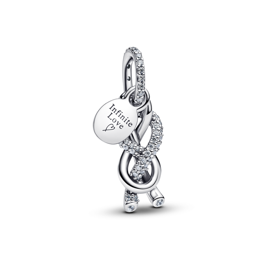 FINAL SALE - Pavé Infinity Knot Dangle Charm