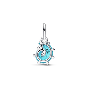 Blue Murano Glass Sea Snail Dangle Charm