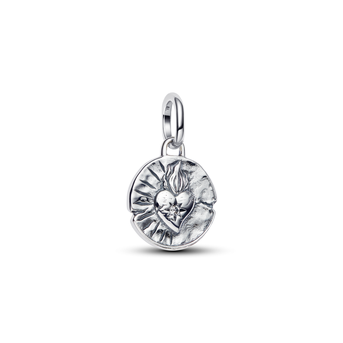 Heart Medallion Charm Necklace Set