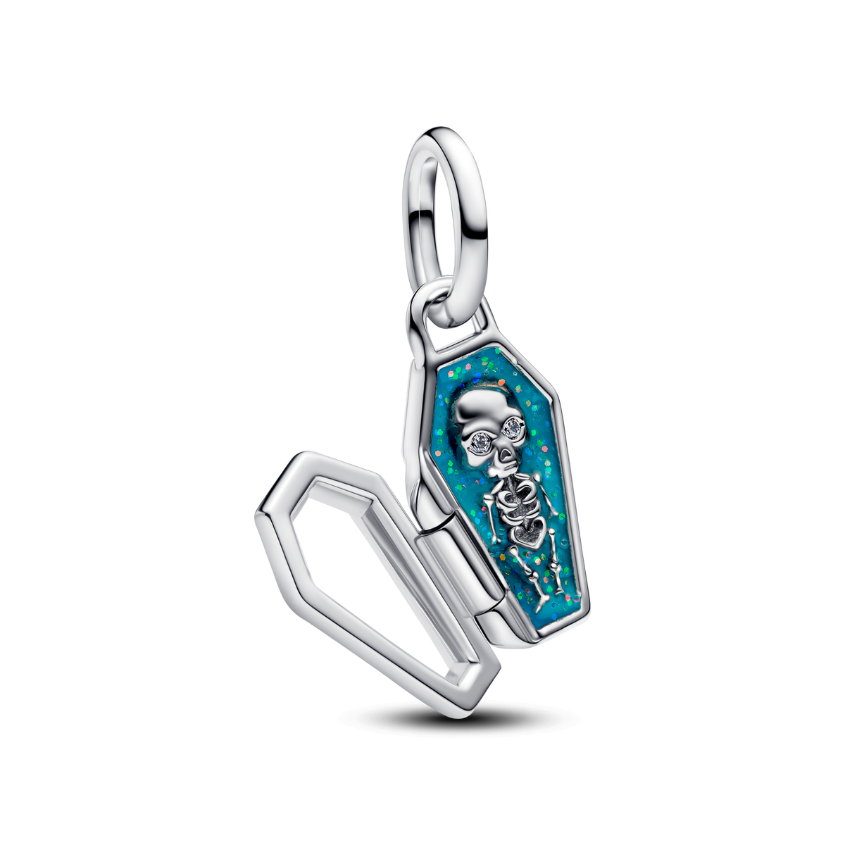 Cool Blue Coffin Charm Bracelet