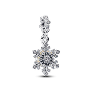 Opalescent Snowflake Double Dangle Charm