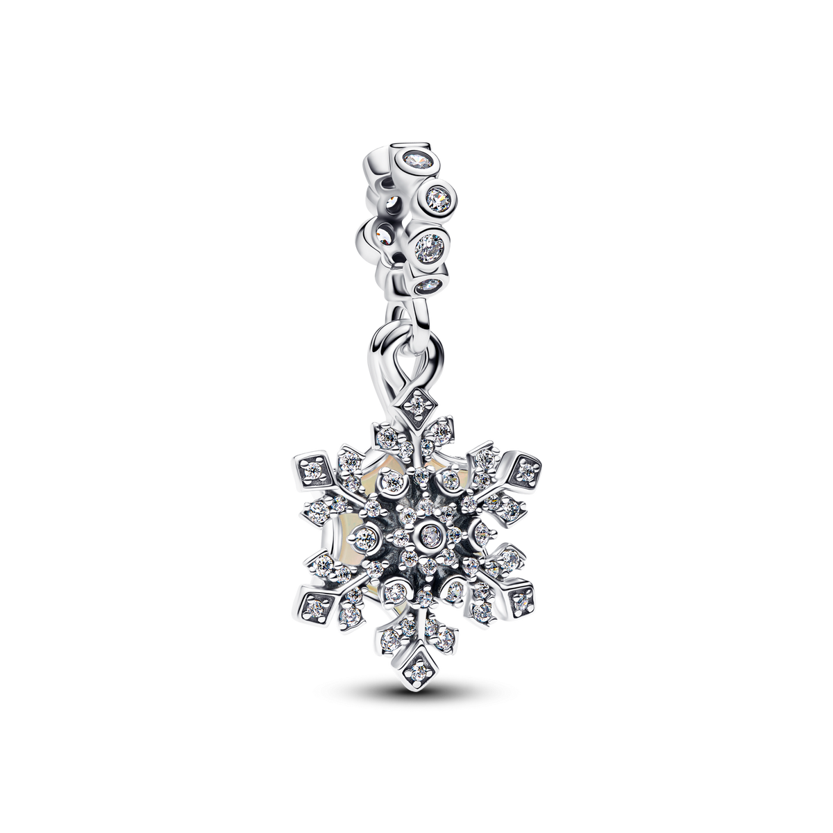 Opalescent Snowflake Double Dangle Charm